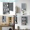 Bathroom Wall Mount Storage Cabinet Single Door with Height Adjustable Shelf for Home Storage